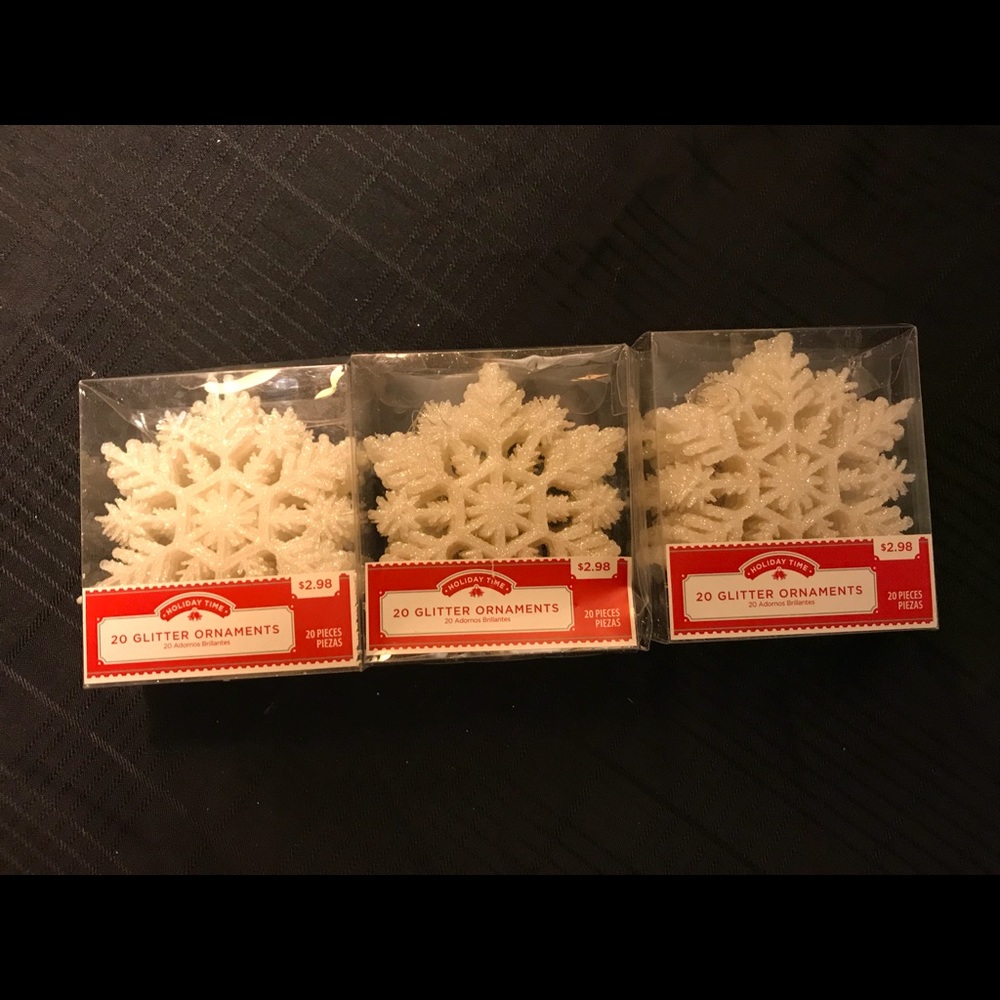 60 Glitter Ornaments